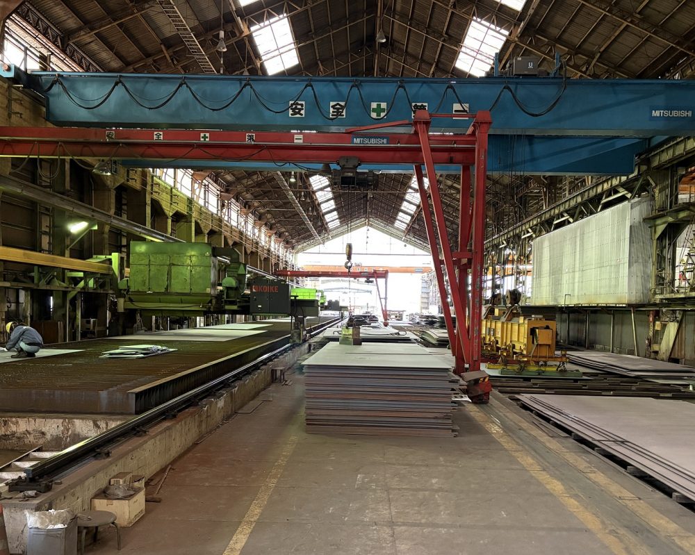 造船業界を支える鋼材加工